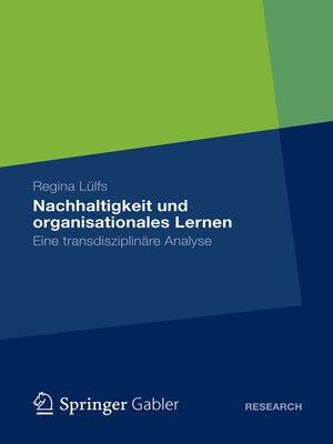 cover image of Nachhaltigkeit und organisationales Lernen